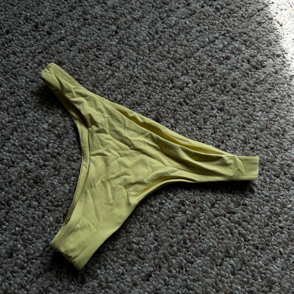 PASTEL YELLOW CHEEKY BIKINI BOTTOMS